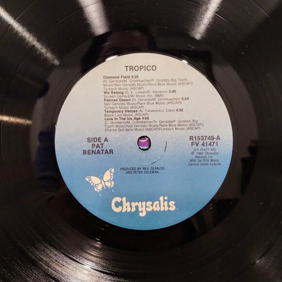 FIRST PRESSING PAT BENATAR Tropico Vinyl Record - Picture 5 of 6
